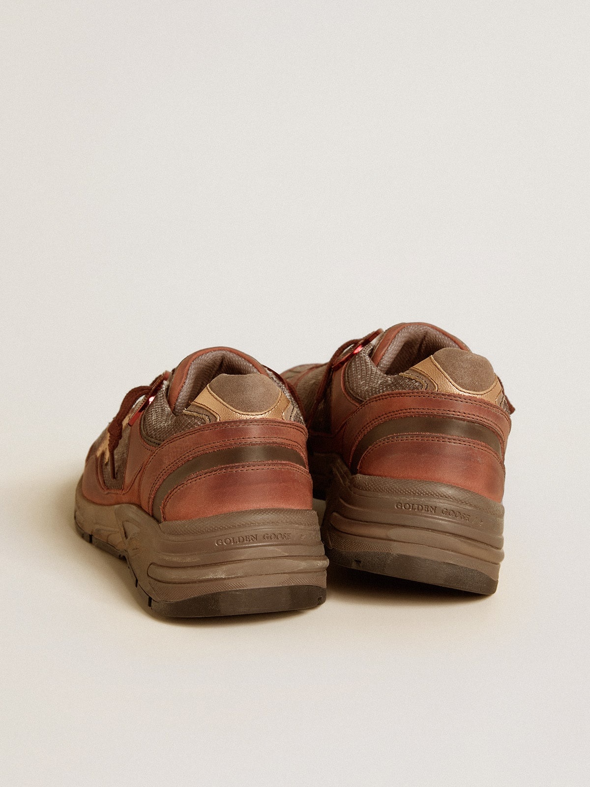 Men's Dad-Star in nubuck with gold leather star and suede heel tab - 4