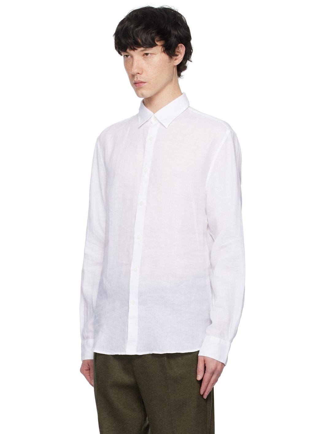 White Linen Shirt - 4