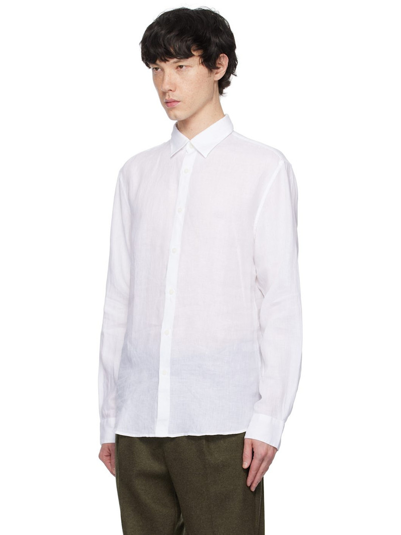 Sunspel White Linen Shirt outlook
