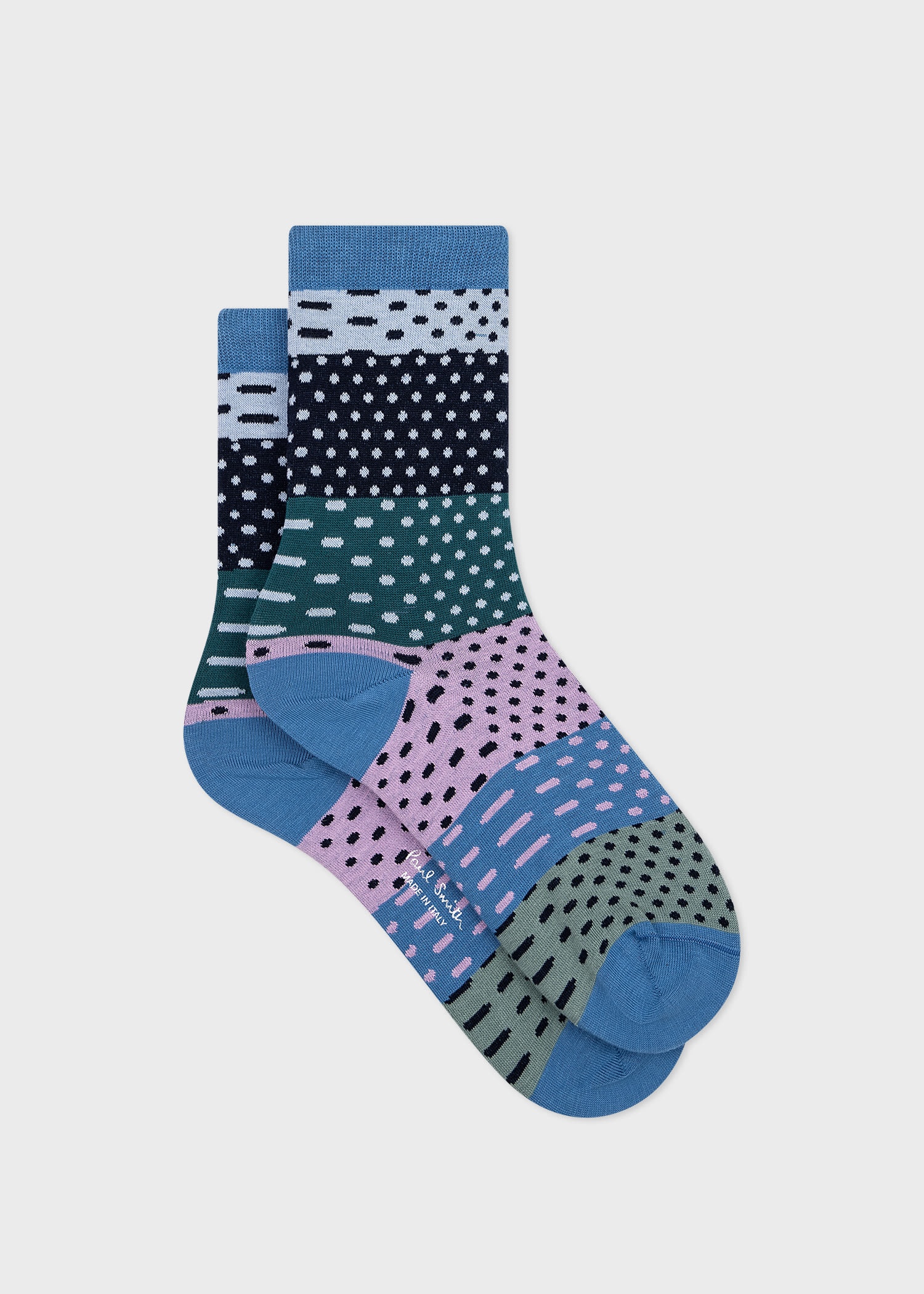 Contrast Polka Dot Socks - 1