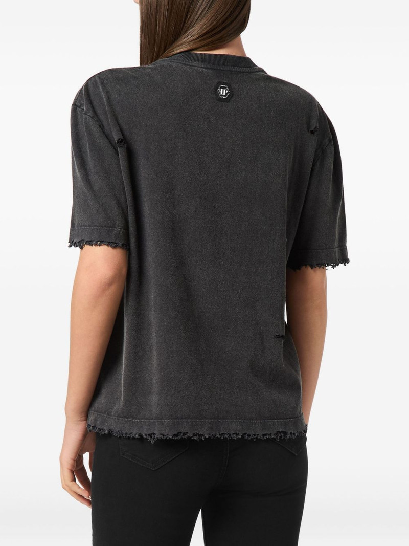 deer-print sequin-embellished T-shirt 4
