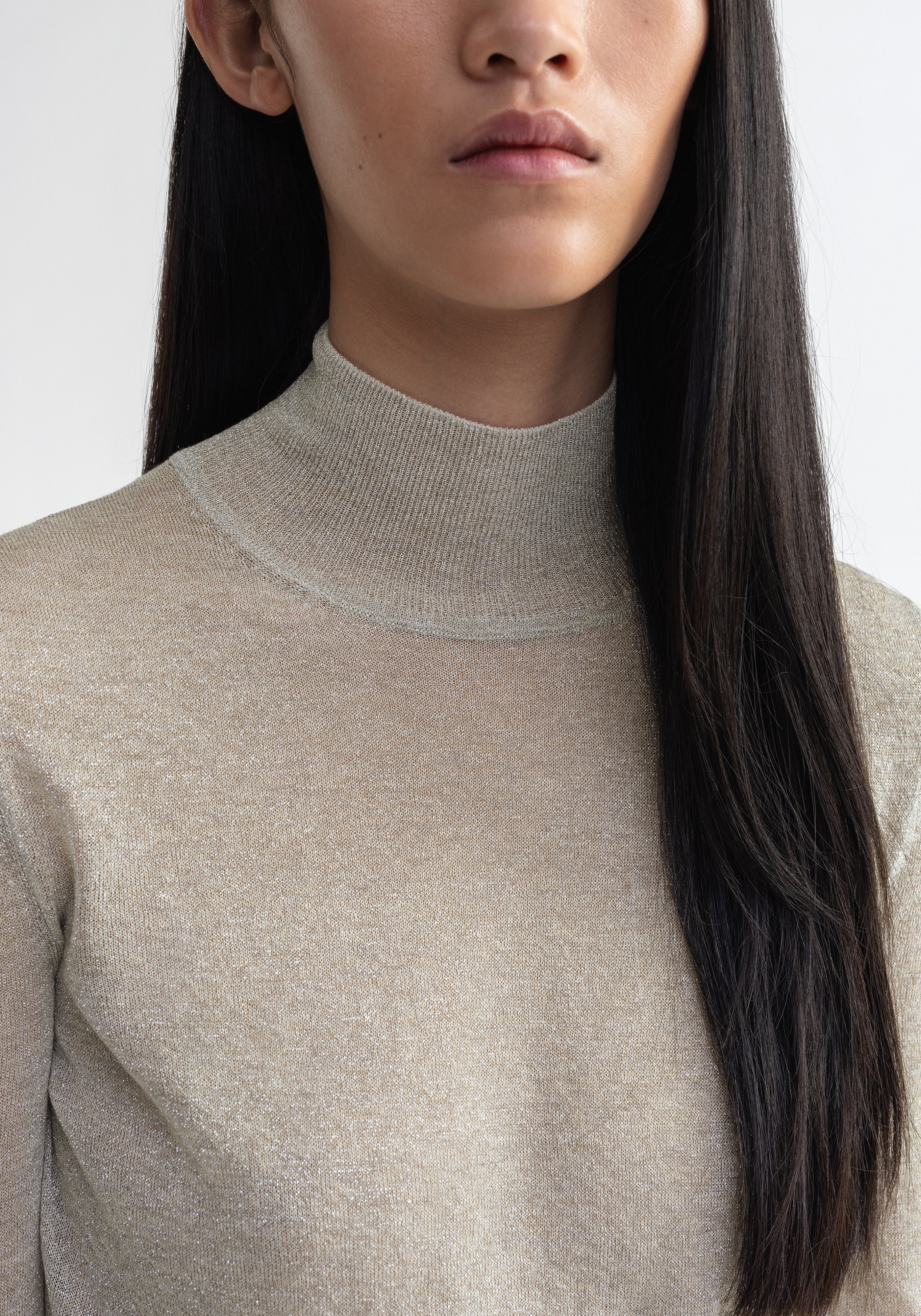 VASLAV
Sparkly ribbed turtleneck - 2