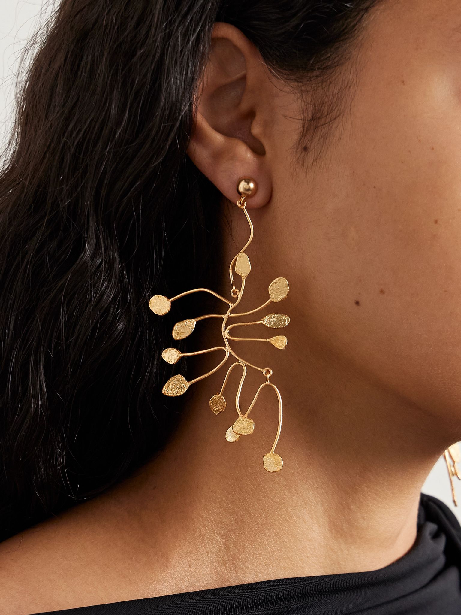 Ilaria gold-plated earrings Gold - 2