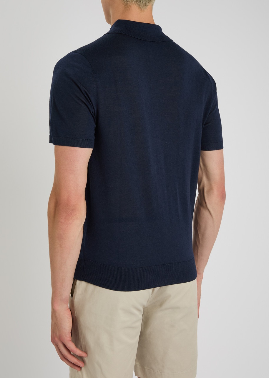 Paul Smith Logo-embroidered Fine-knit Polo Shirt - 3