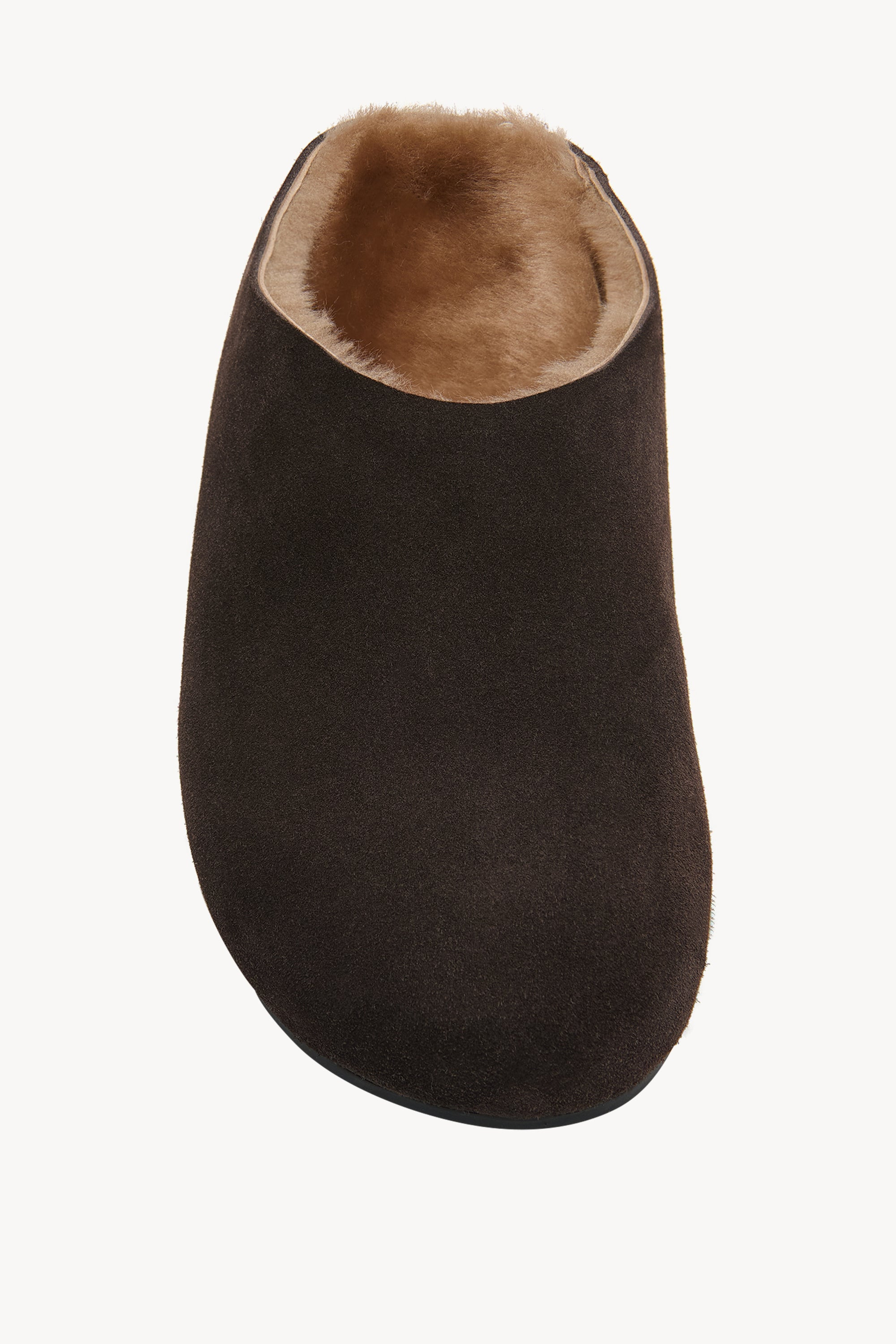 Hudson Slide in Suede and Shearling - 3