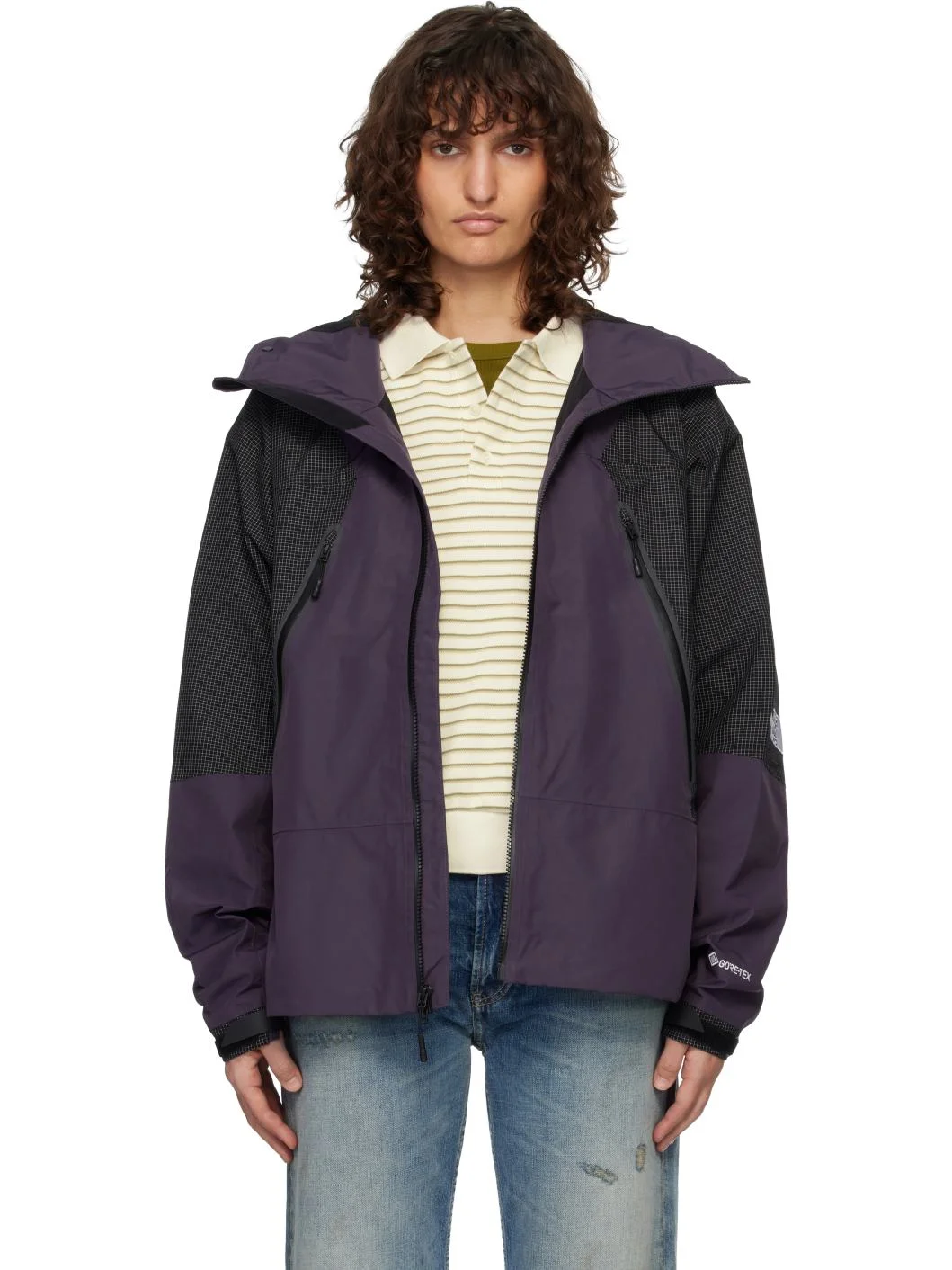 Purple HKe Spectra GORE-TEX Mountain Light Rain Jacket - 1