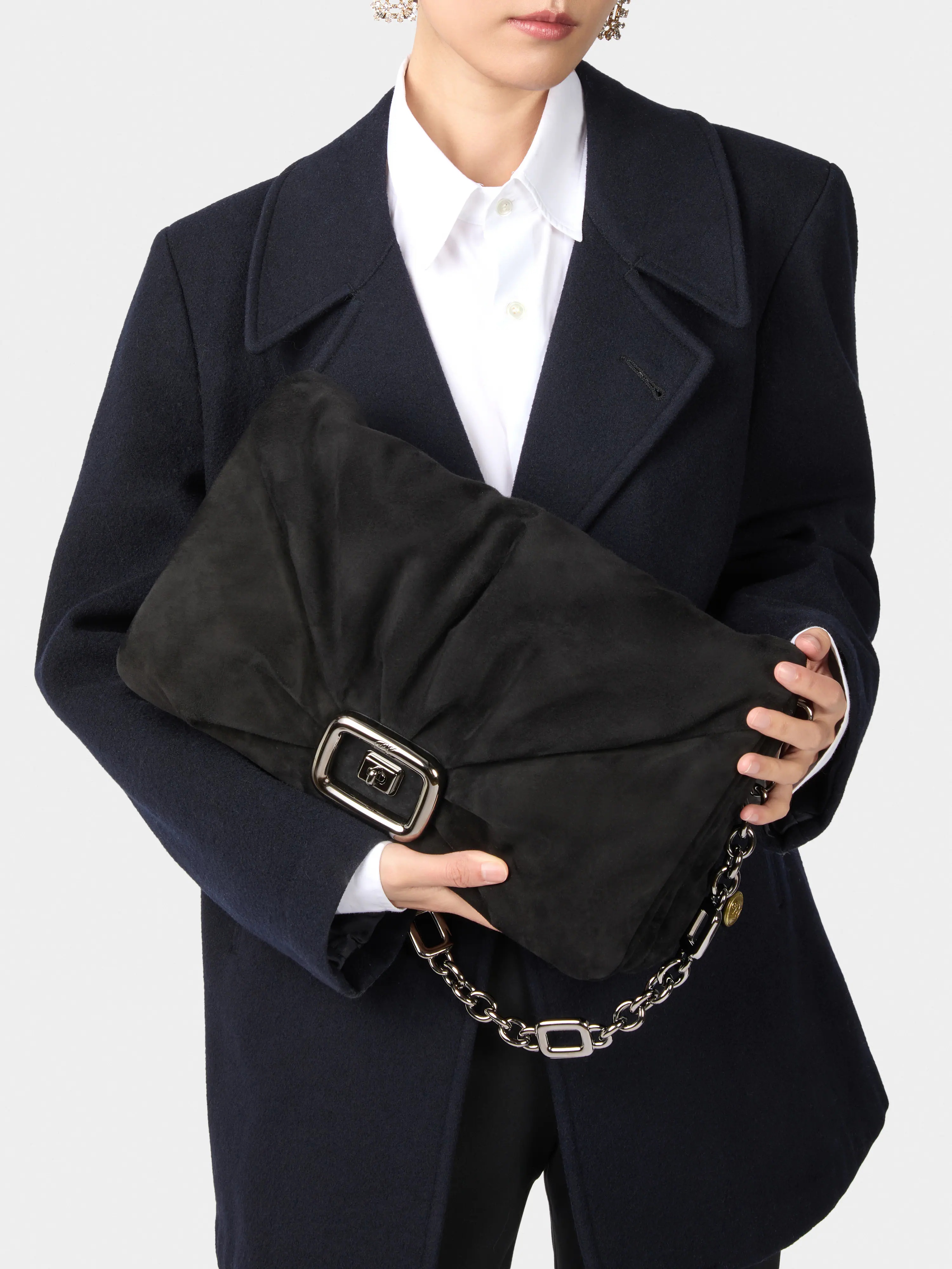 Viv' Choc Large Bag in suede - 9