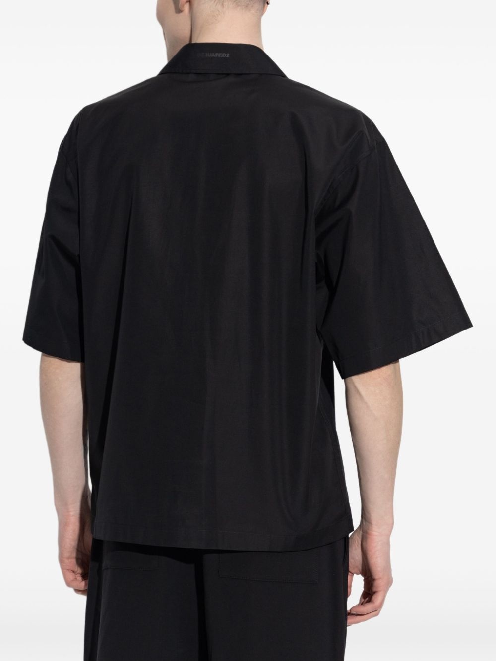 embroidered-motif shirt - 4