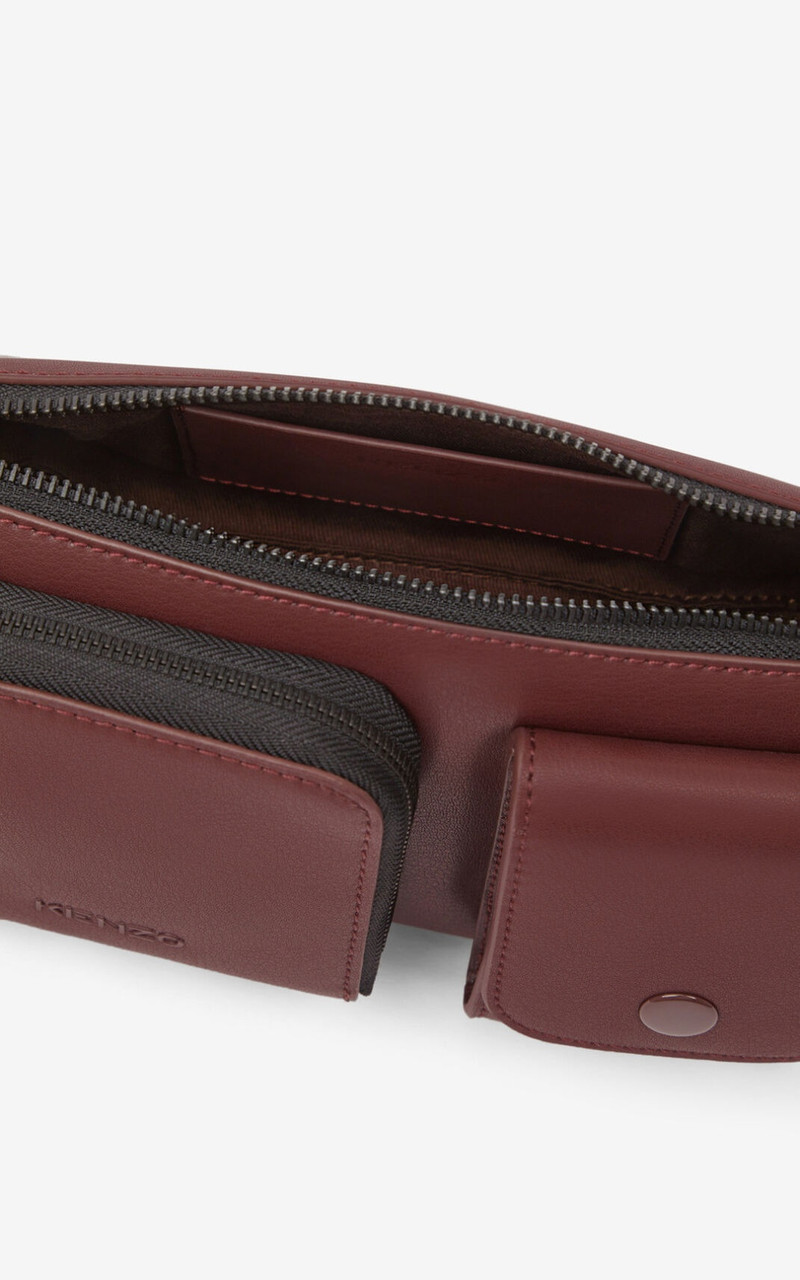 Small KENZO Kompact leather shoulder bag 4