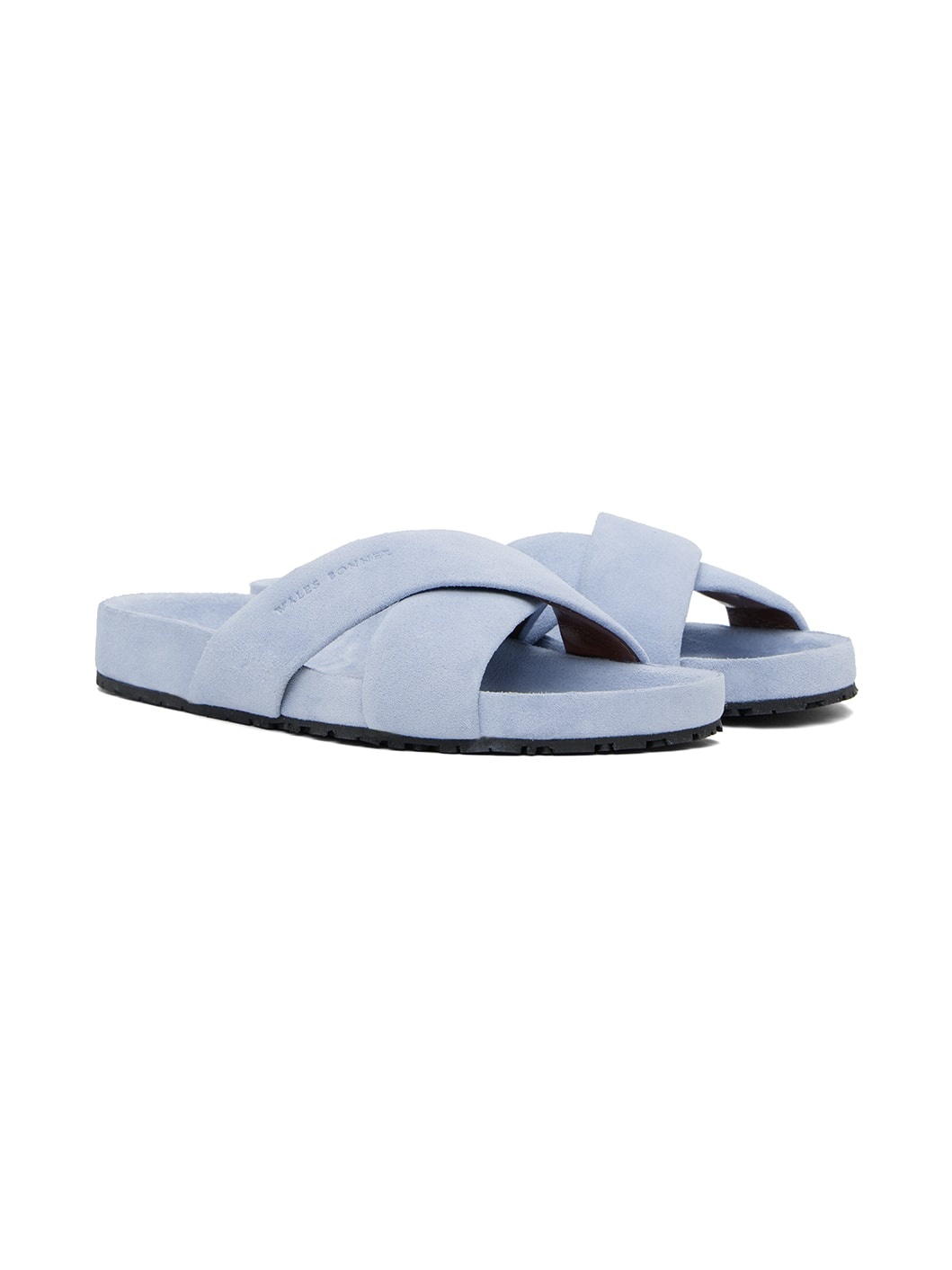 Blue Criss-Cross Sandals - 4