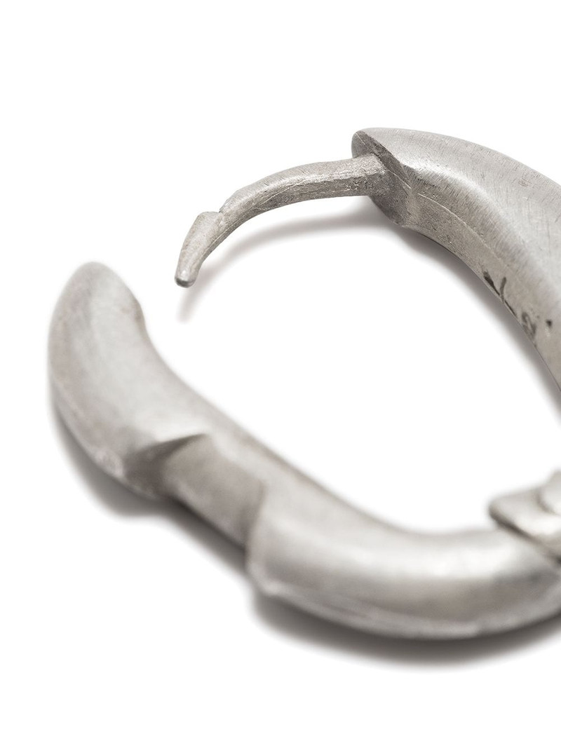 Parts of Four Deco matte sterling silver single earring outlook
