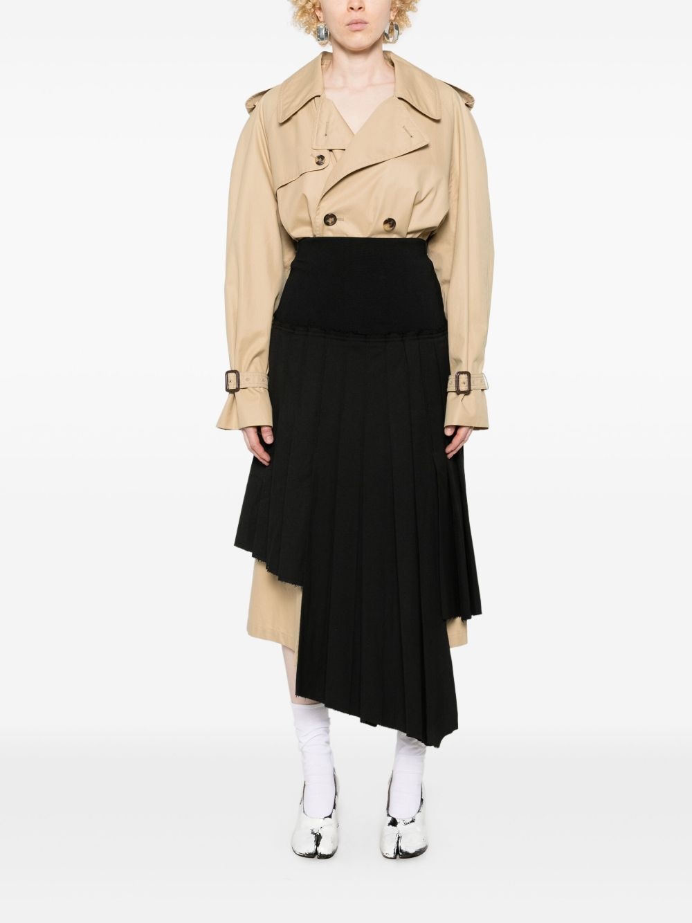 pleated midi skirt - 2