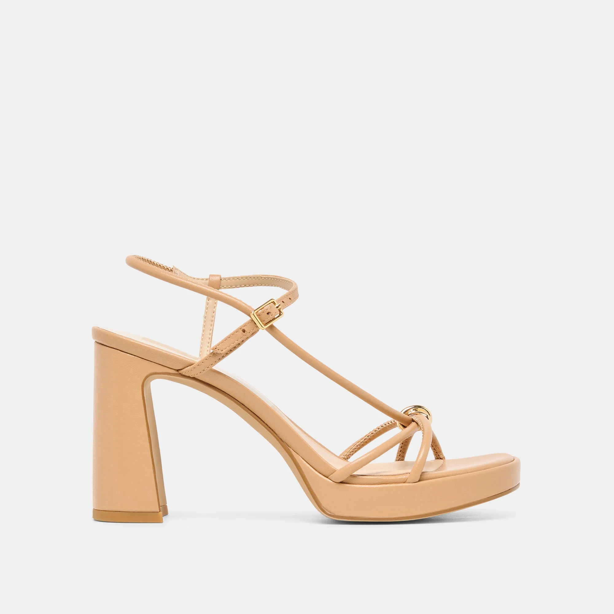 ODETE HEELS LT TAN LEATHER - 1