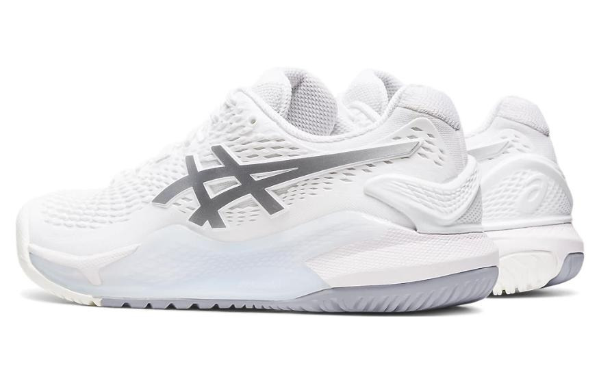 (WMNS) ASICS Gel Resolution 9 'White Pure Silver' 1042A208-100 - 4