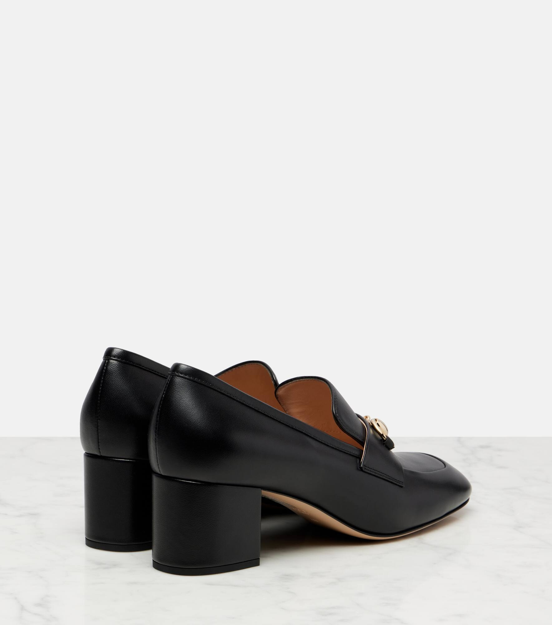Lady Horsebit leather loafer pumps - 2