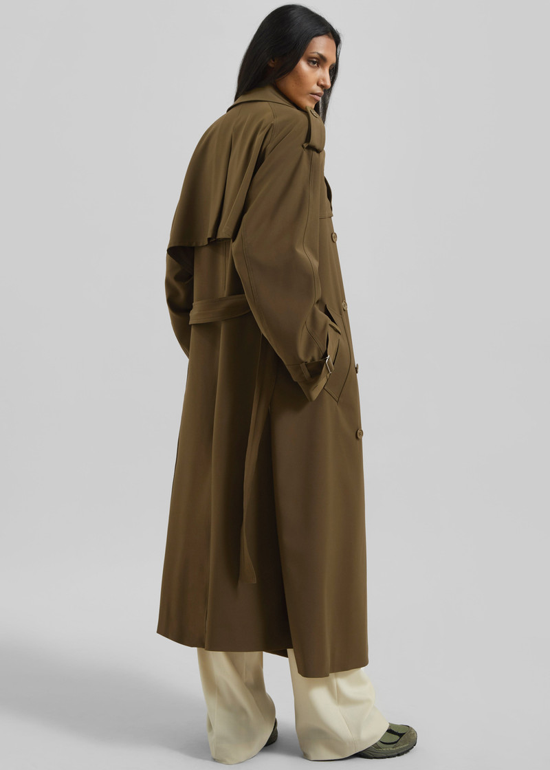 Veyron Trench Coat - Khaki 12