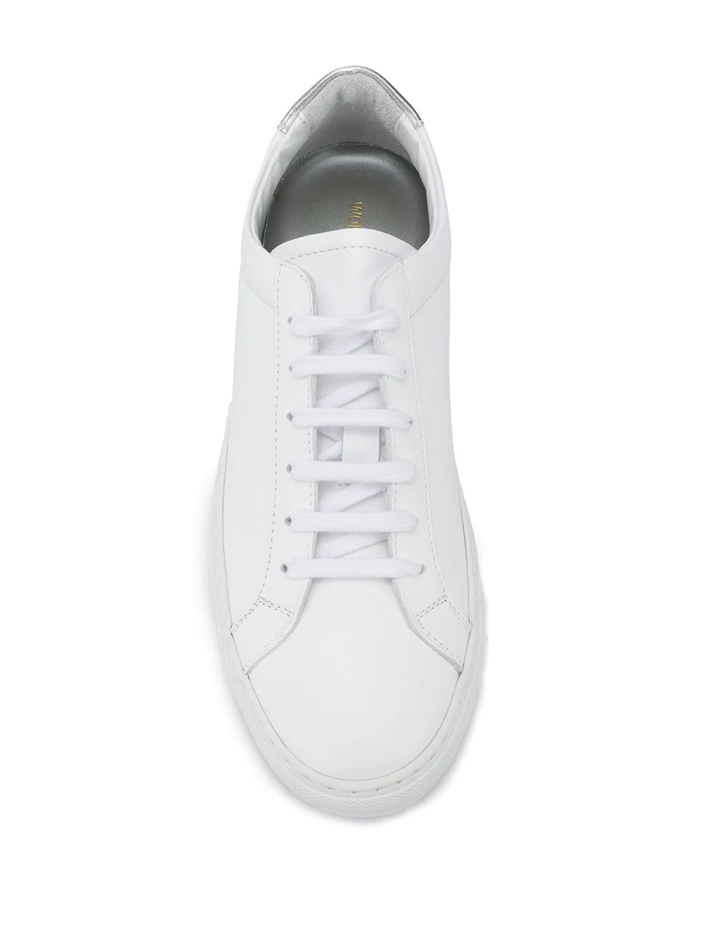 lace-up low-top sneakers - 4