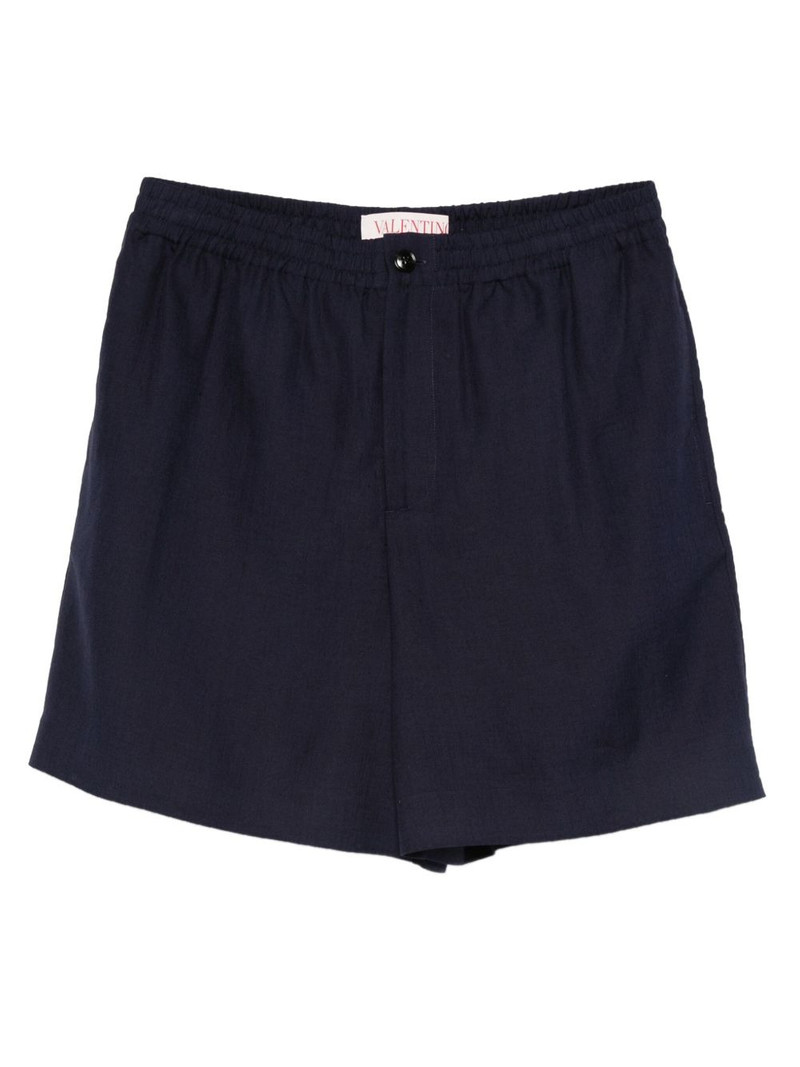 elastic-waist shorts 1