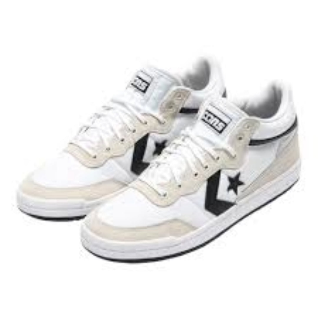 Converse Fastbreak Pro Leather & Suede 'White Black Beige' A09868C - 2