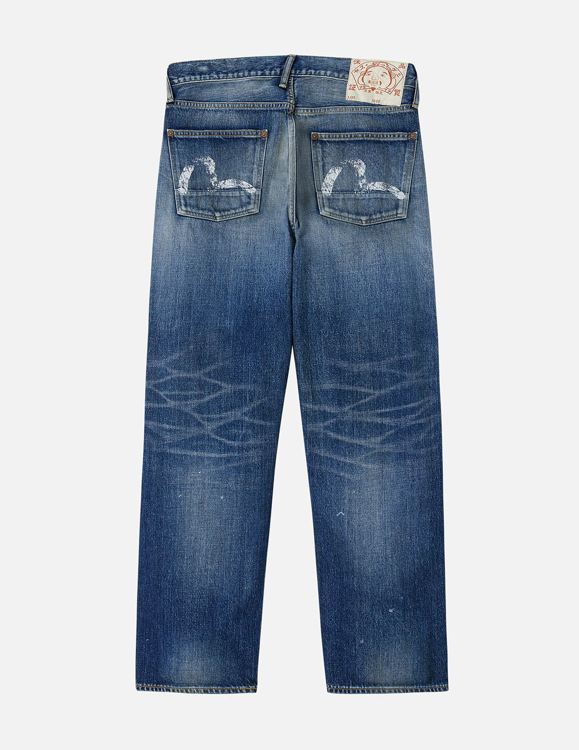Washed Seagull Print Regular Fit Jeans - 3