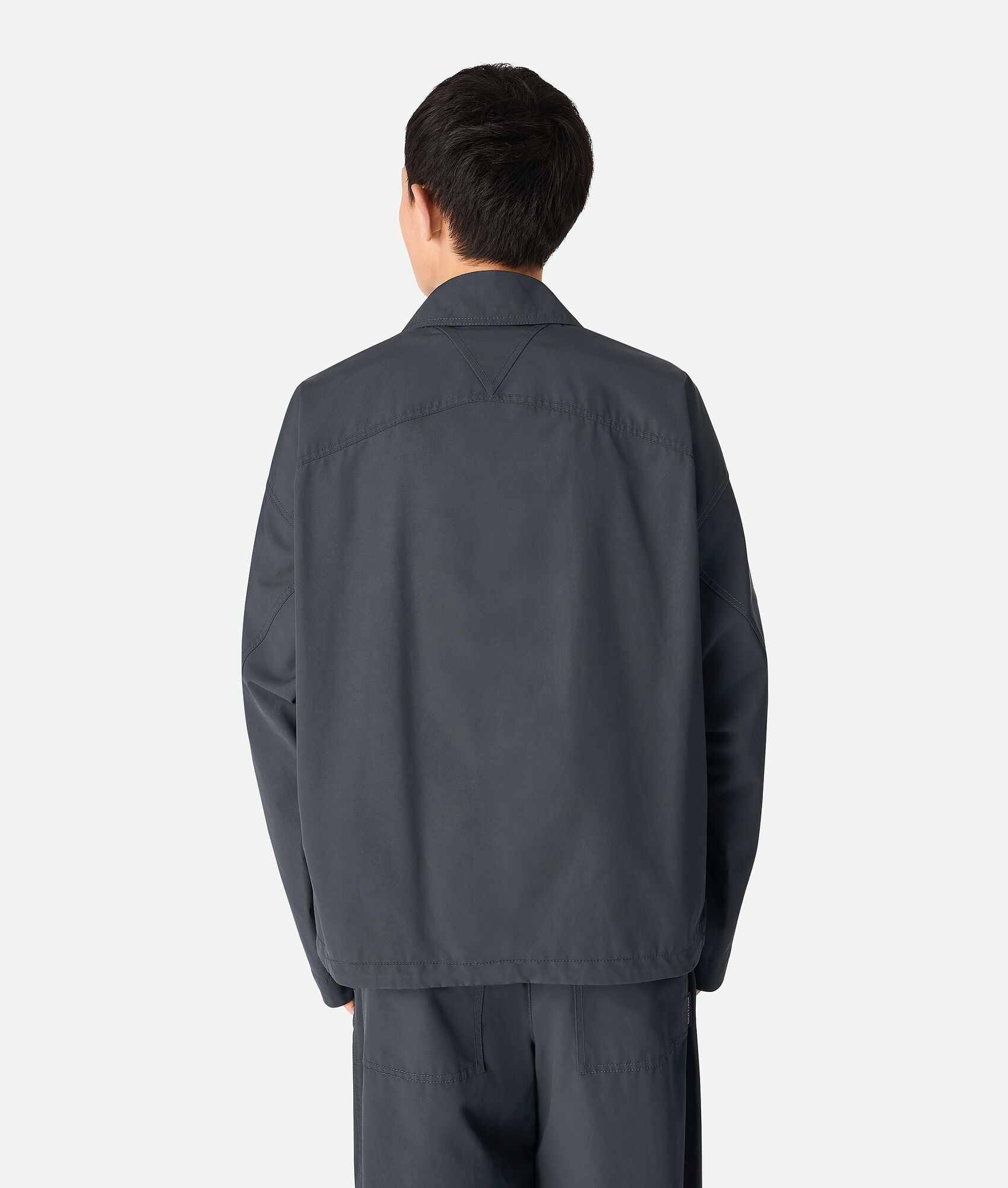 Resinated Cotton Blouson - 3