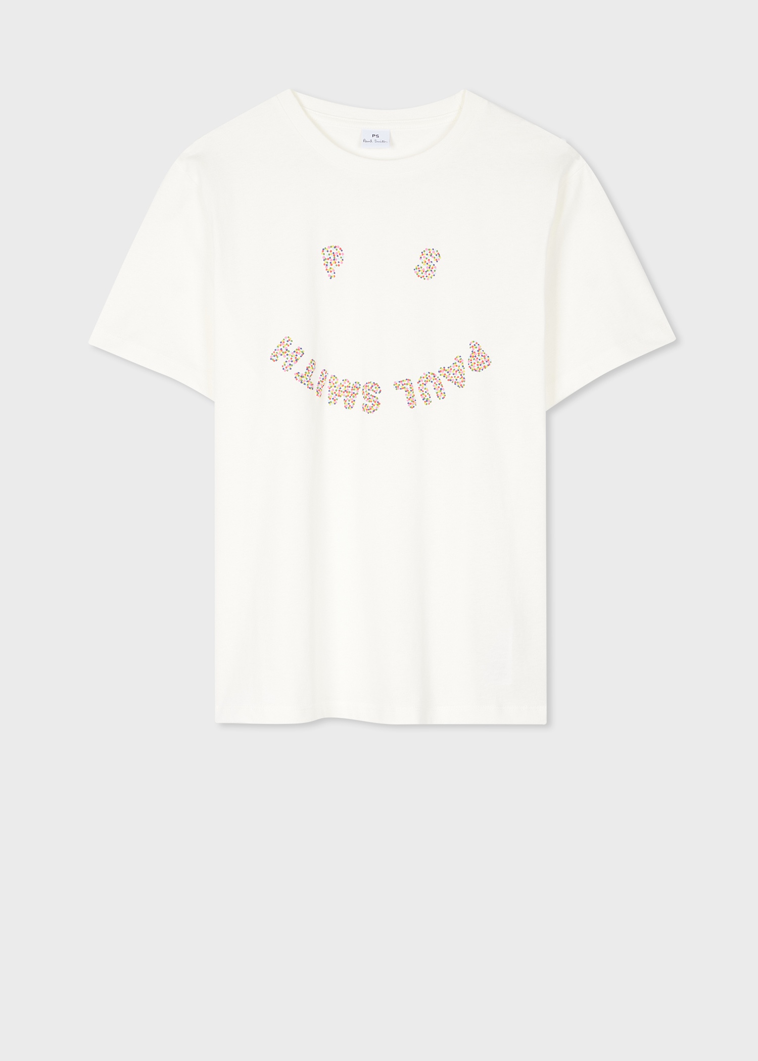 Women's Ecru PS 'Happy' Dot T-Shirt - 1