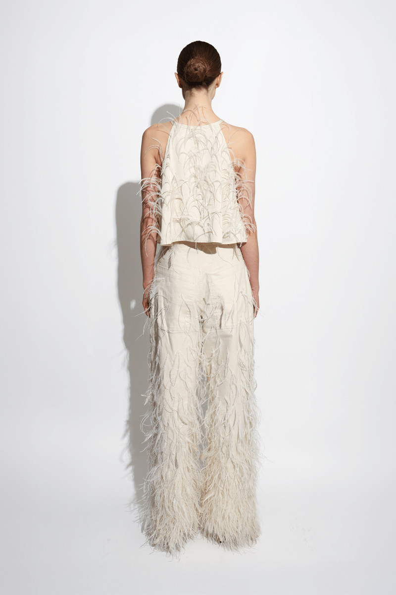 Twill Pant 와 Feathers 3