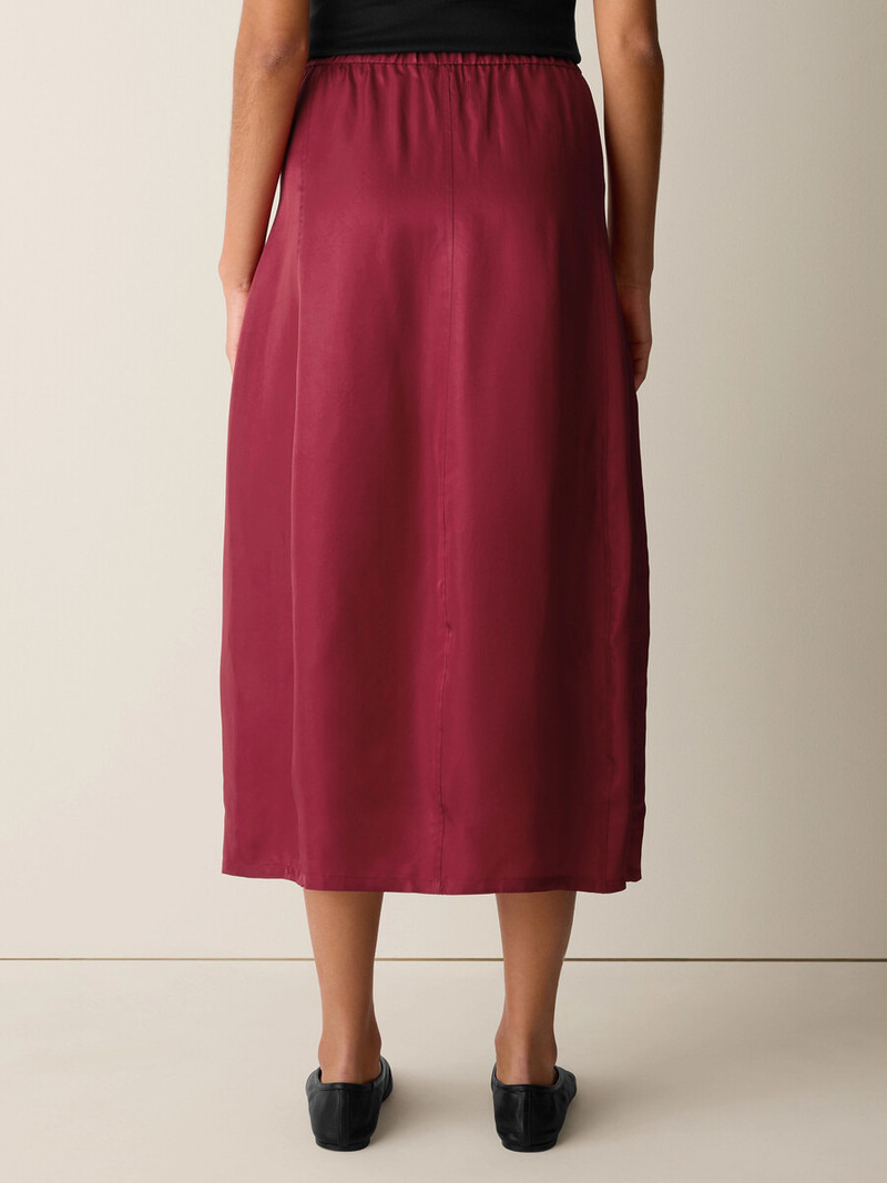 Lightweight Satin Shimmer Lantern Skirt 4