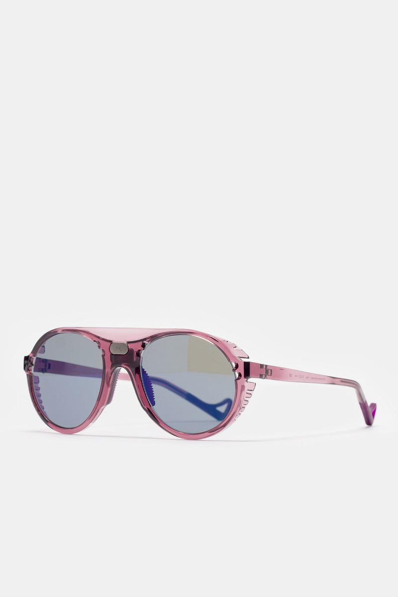District Vision Kazu Tourer Sunglasses in Purple/D+ Blue Ice outlook