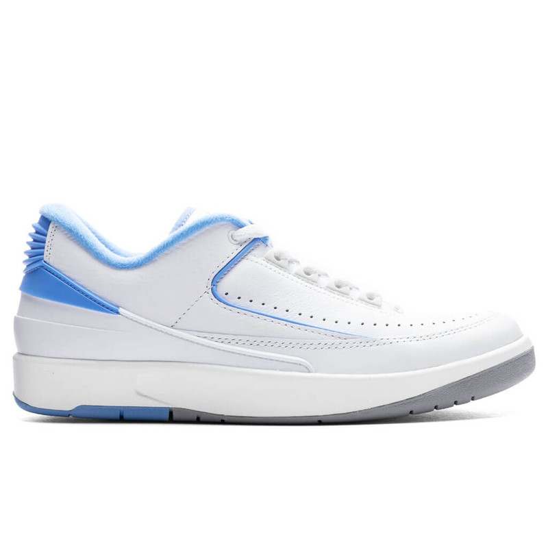 AIR JORDAN 2 RETRO LOW - WHITE/UNIVERSITY BLUE/CEMENT GREY - 1