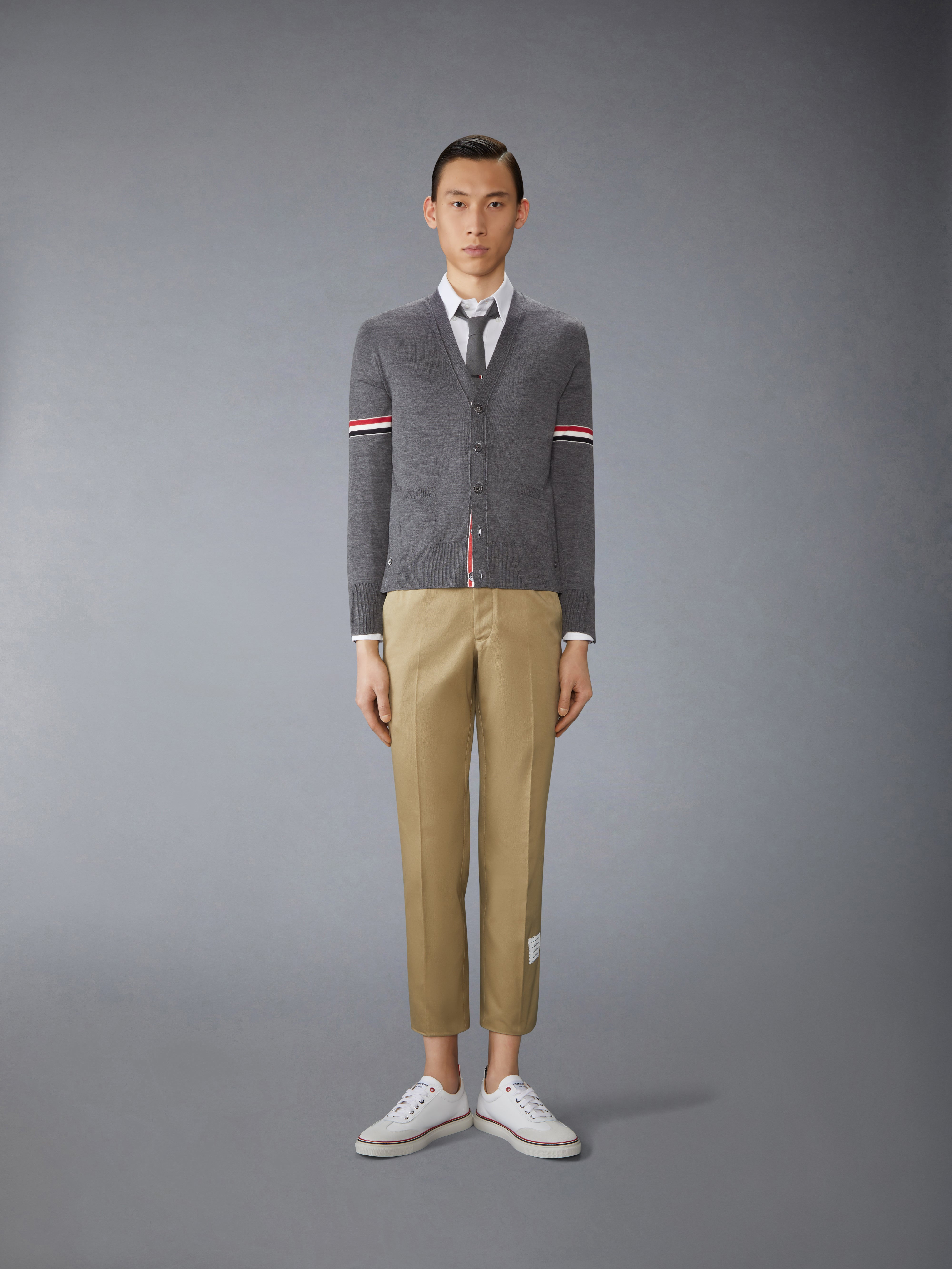 FINE MERINO WOOL RWB ARMBAND CARDIGAN - 3