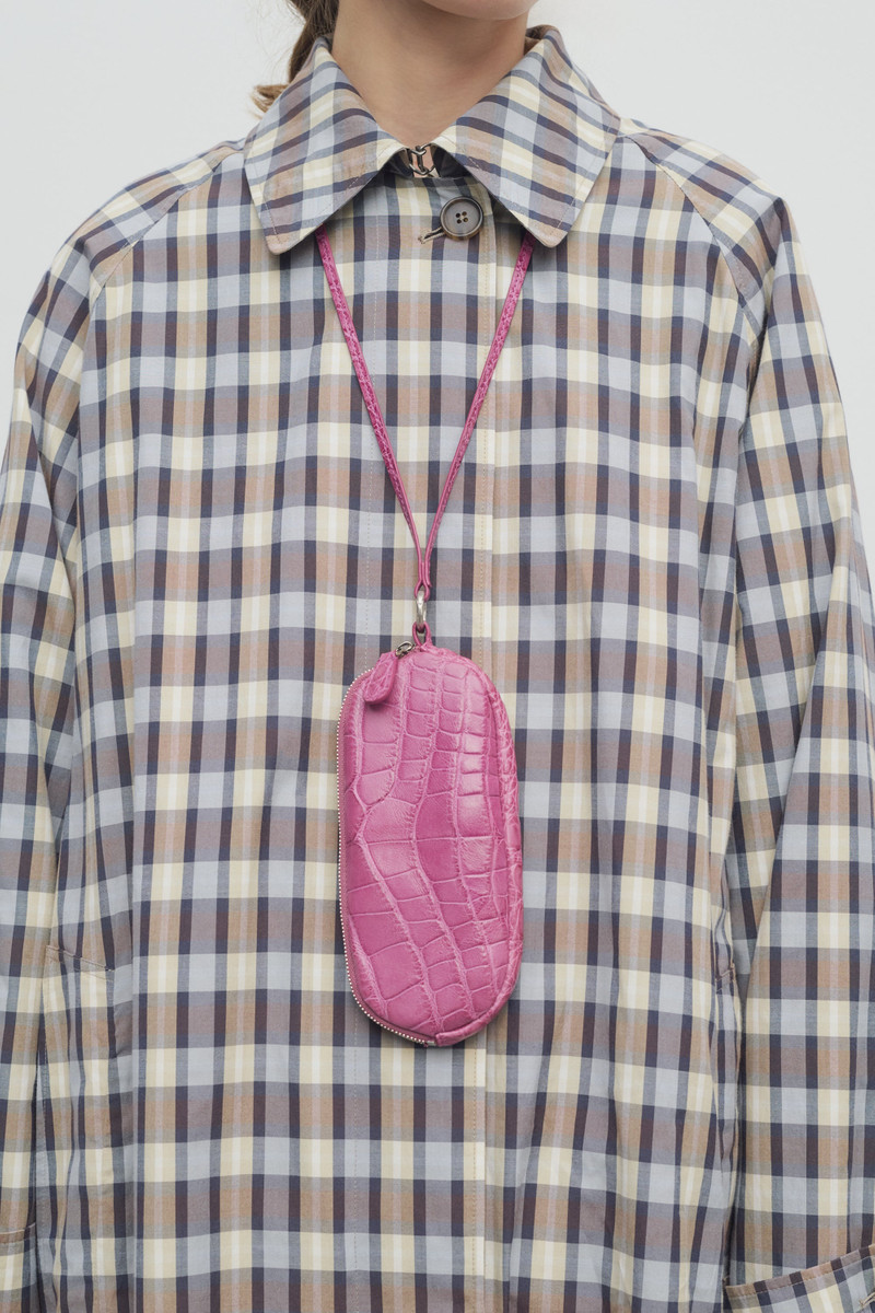The Row Sunglasses Case in Alligator outlook