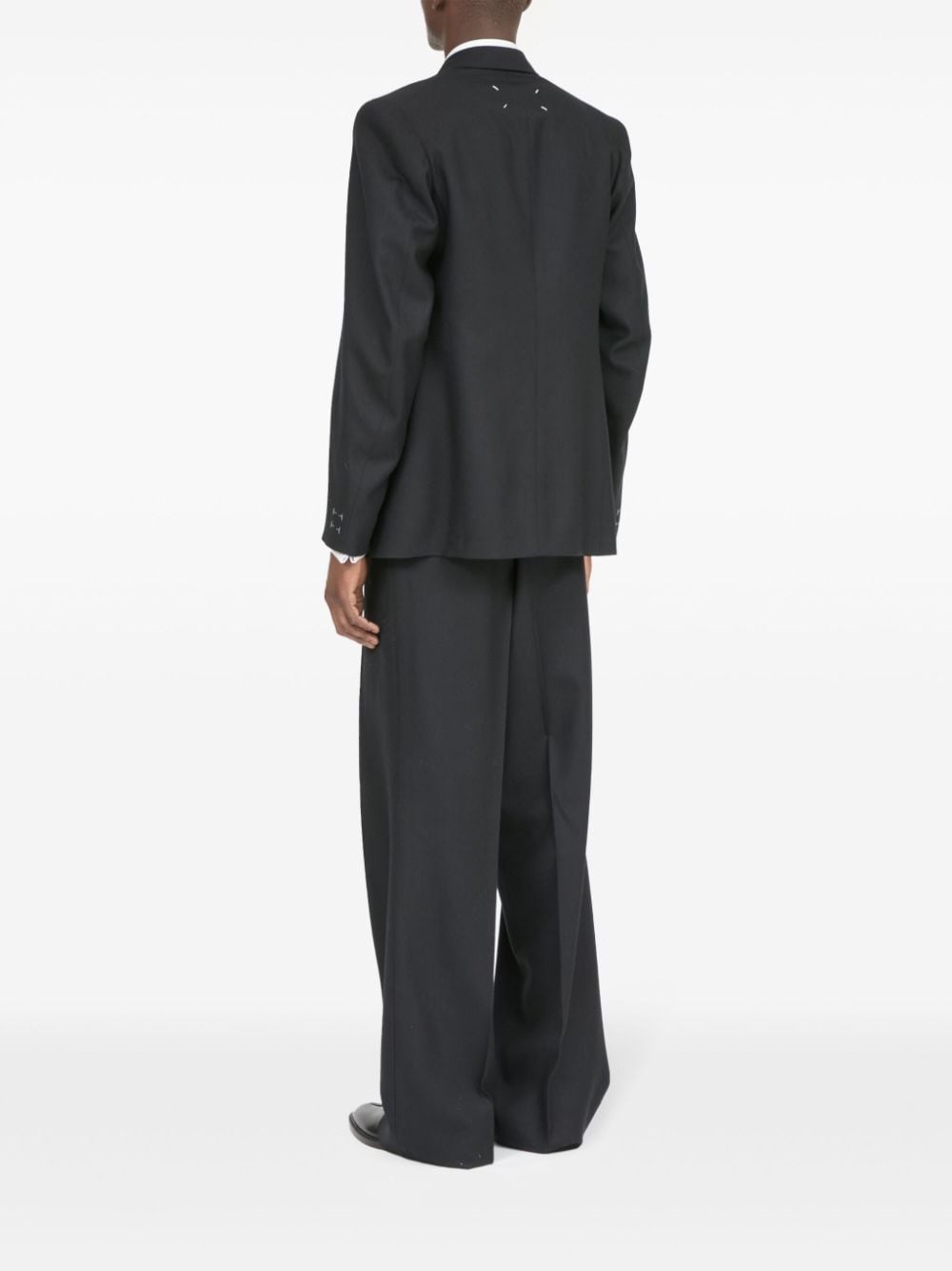 single-breasted wool blazer - 5