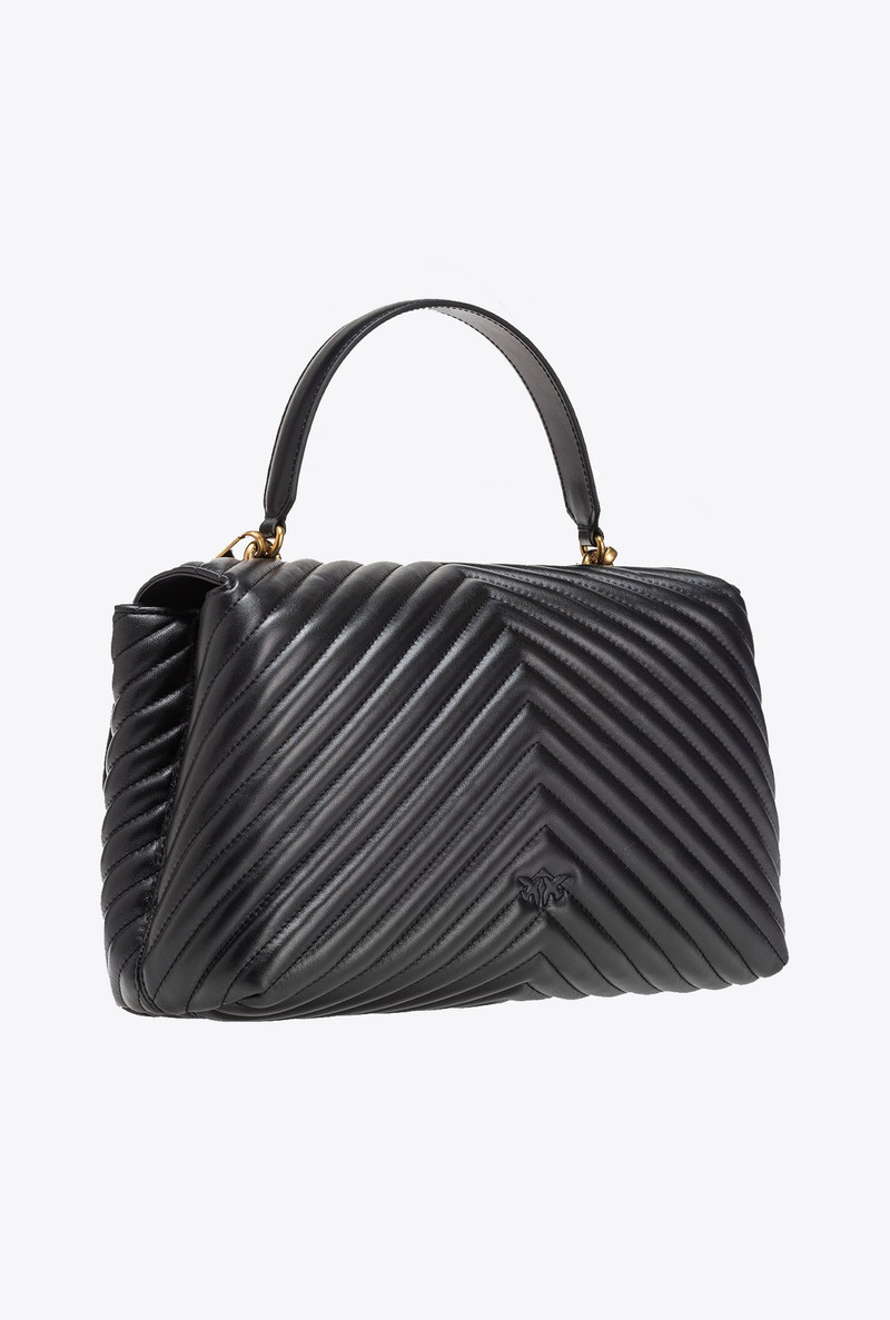PINKO BIG LADY LOVE BAG PUFF CHEVRON outlook