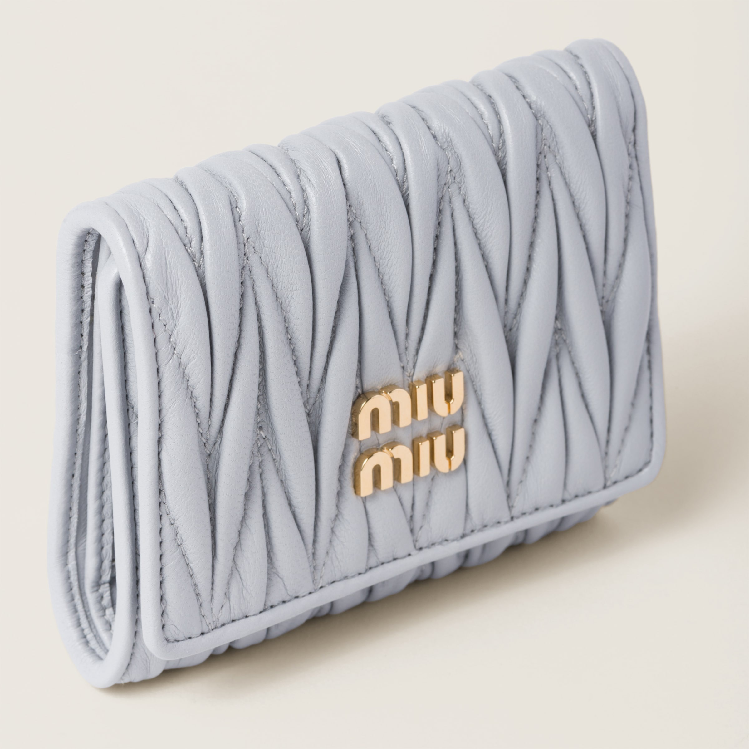 Small matelassé nappa leather wallet - 4