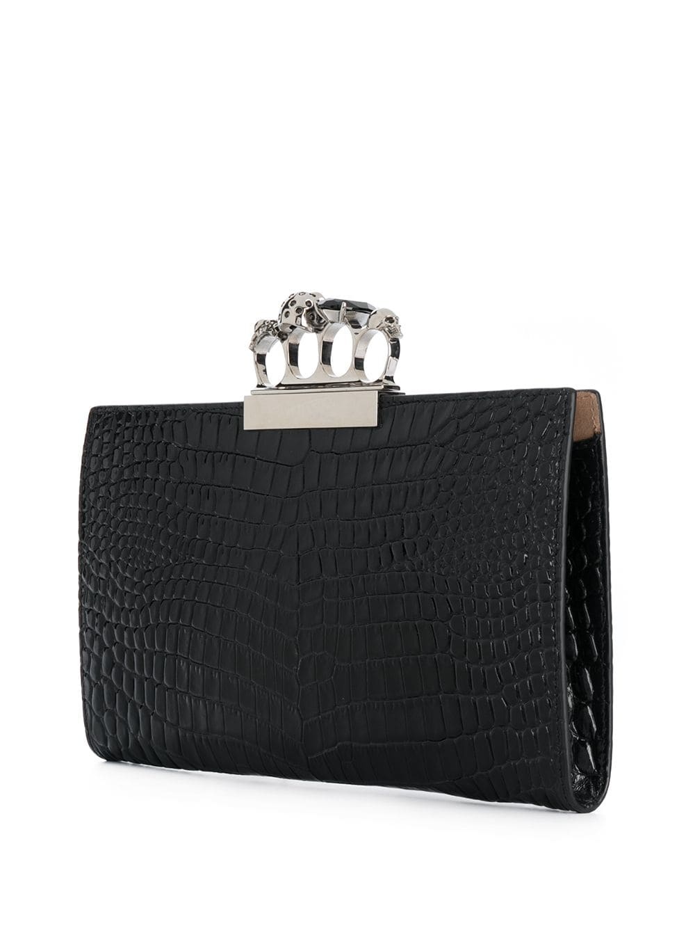 jewelled four-ring clutch - 3