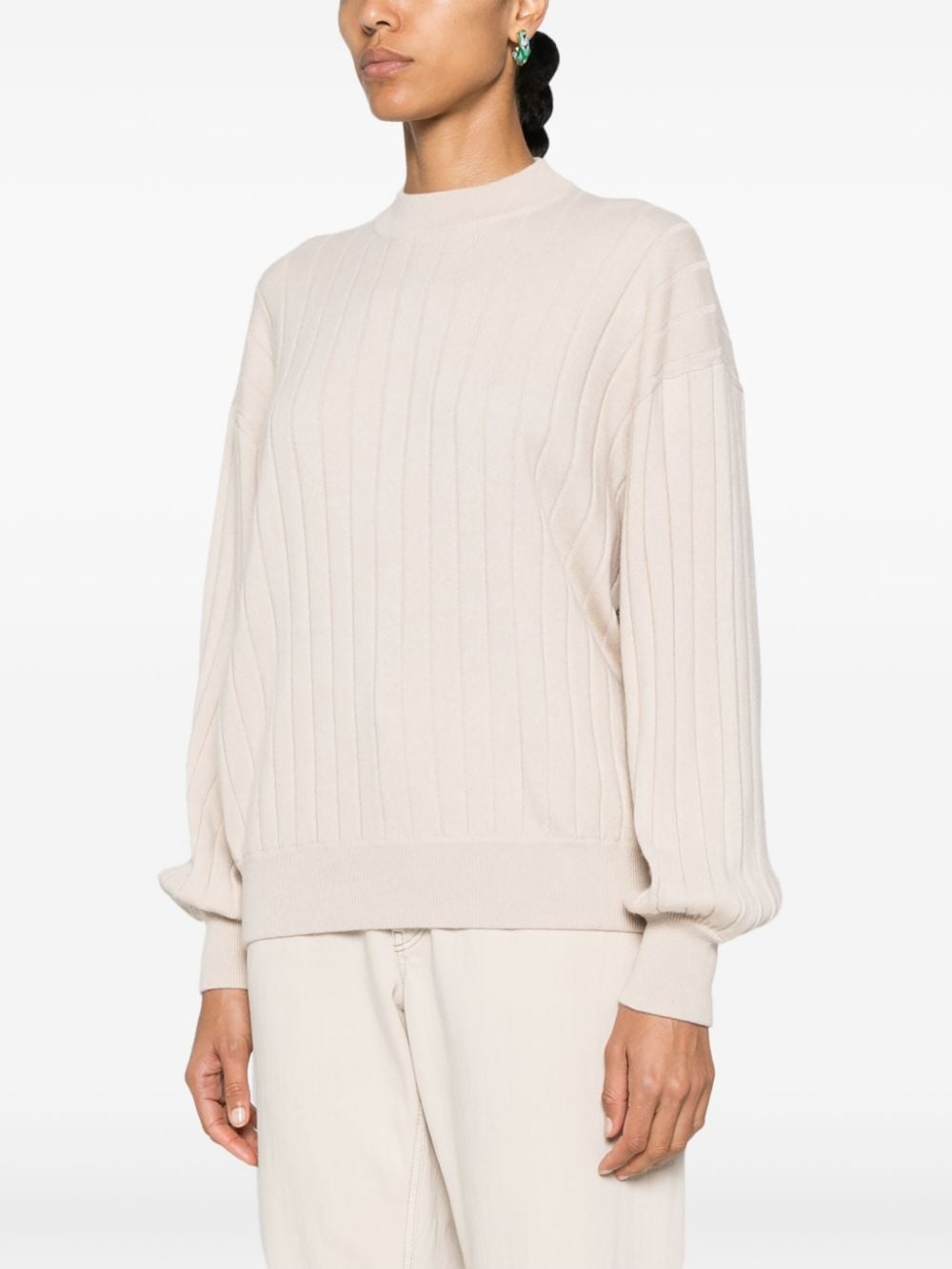 rib-knit sweater - 3