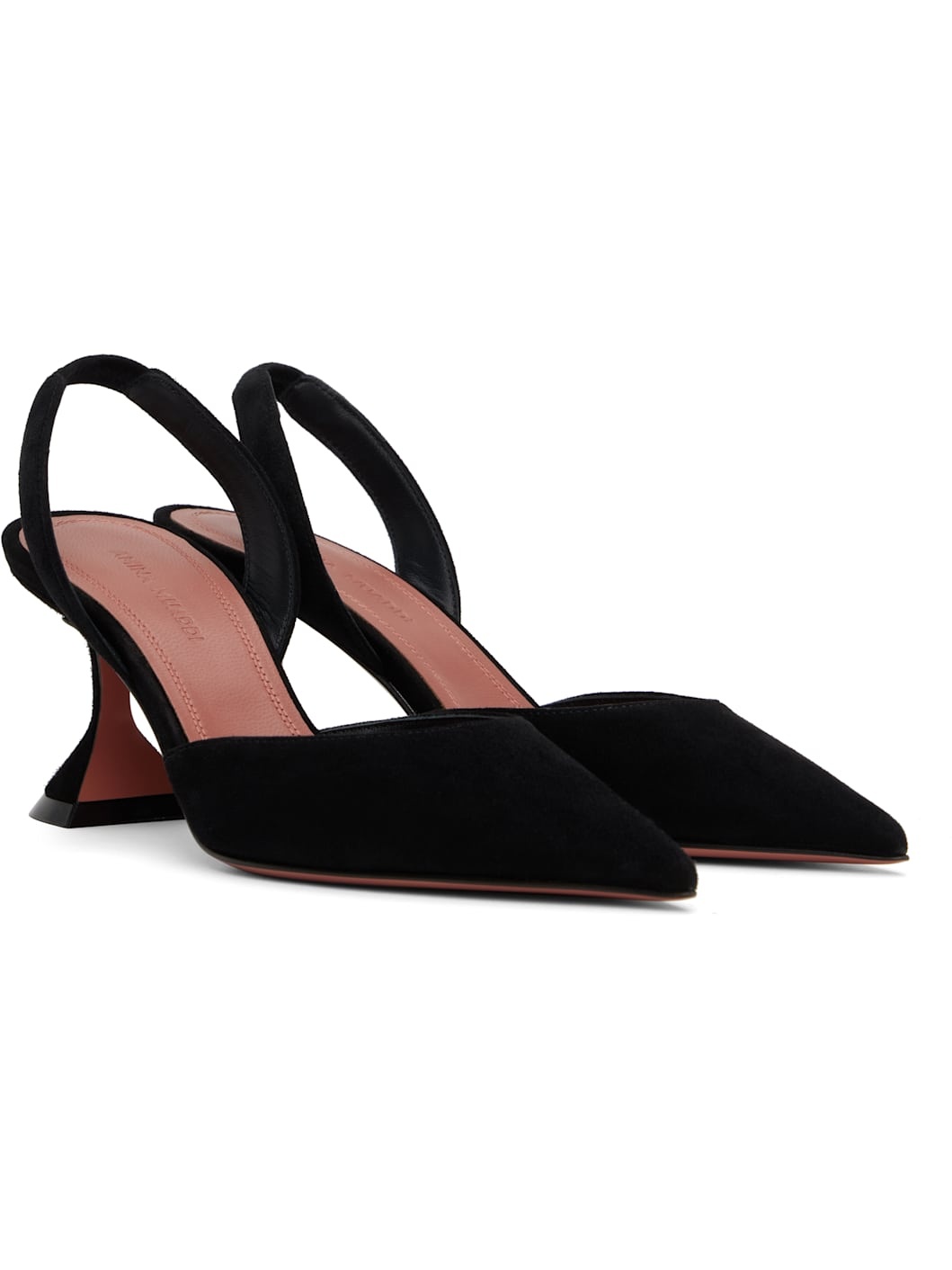 Black Suede Holli Sling 70 Heels - 4