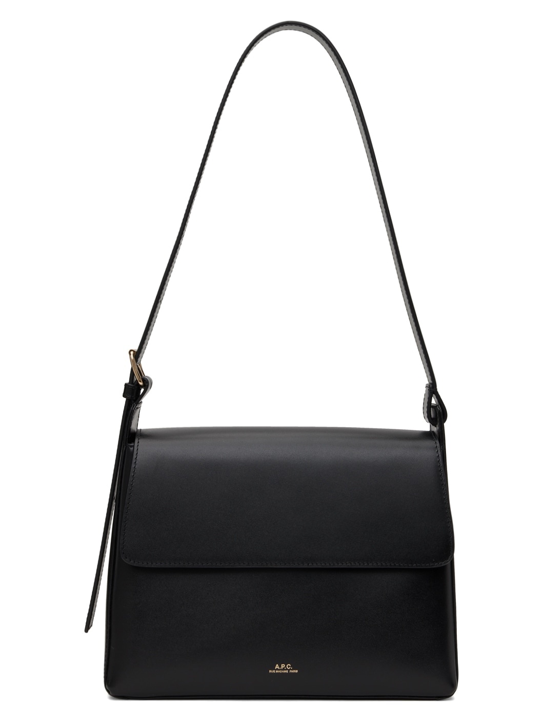 Black Virginie Flap Bag - 1