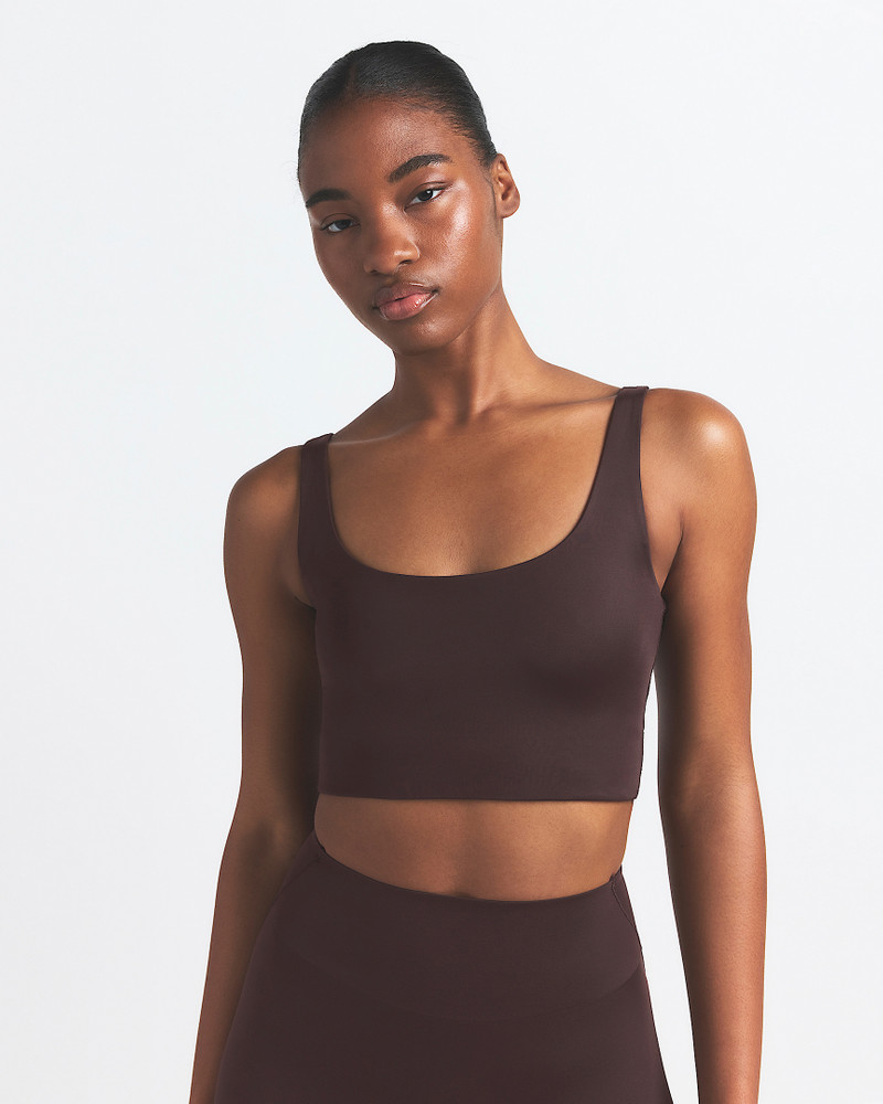 NikeSKIMS Shine Women's Scoop-Neck Bra Top 1