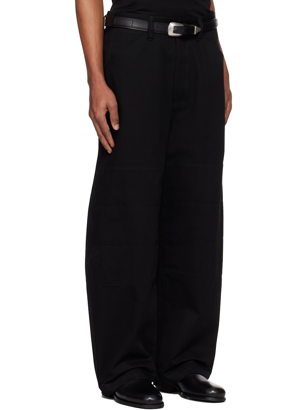 Black Big Work Trousers - 2