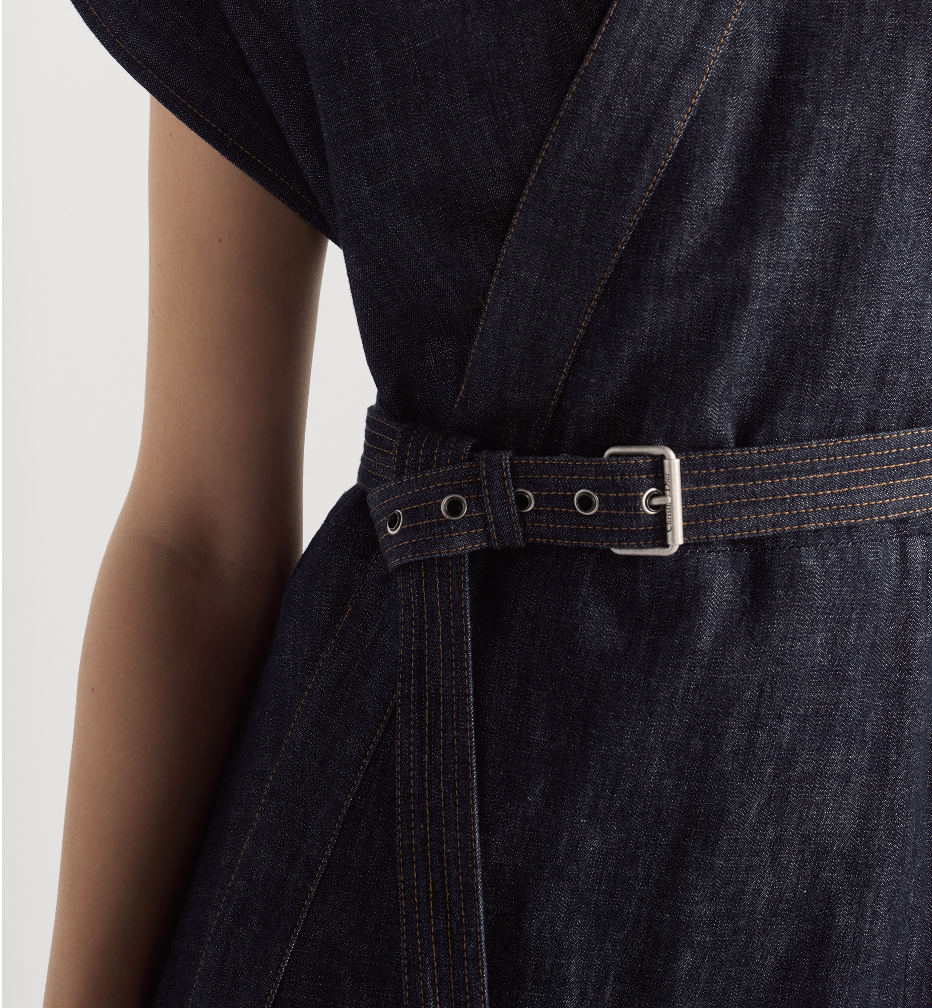 Mid-Length Belted Dress - 4