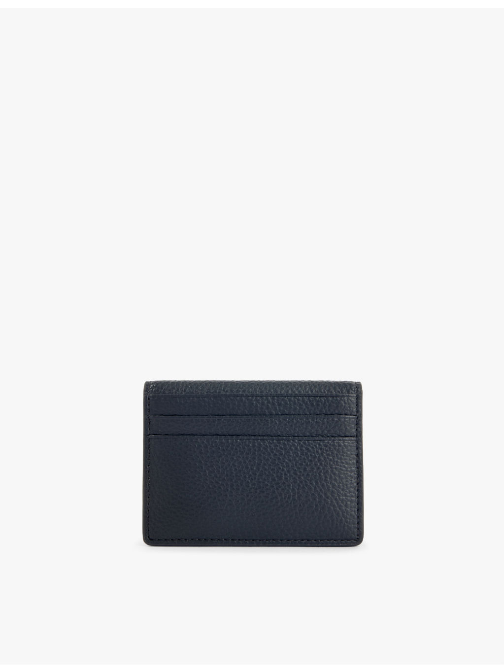 Logo-plaque faux-leather cardholder - 3