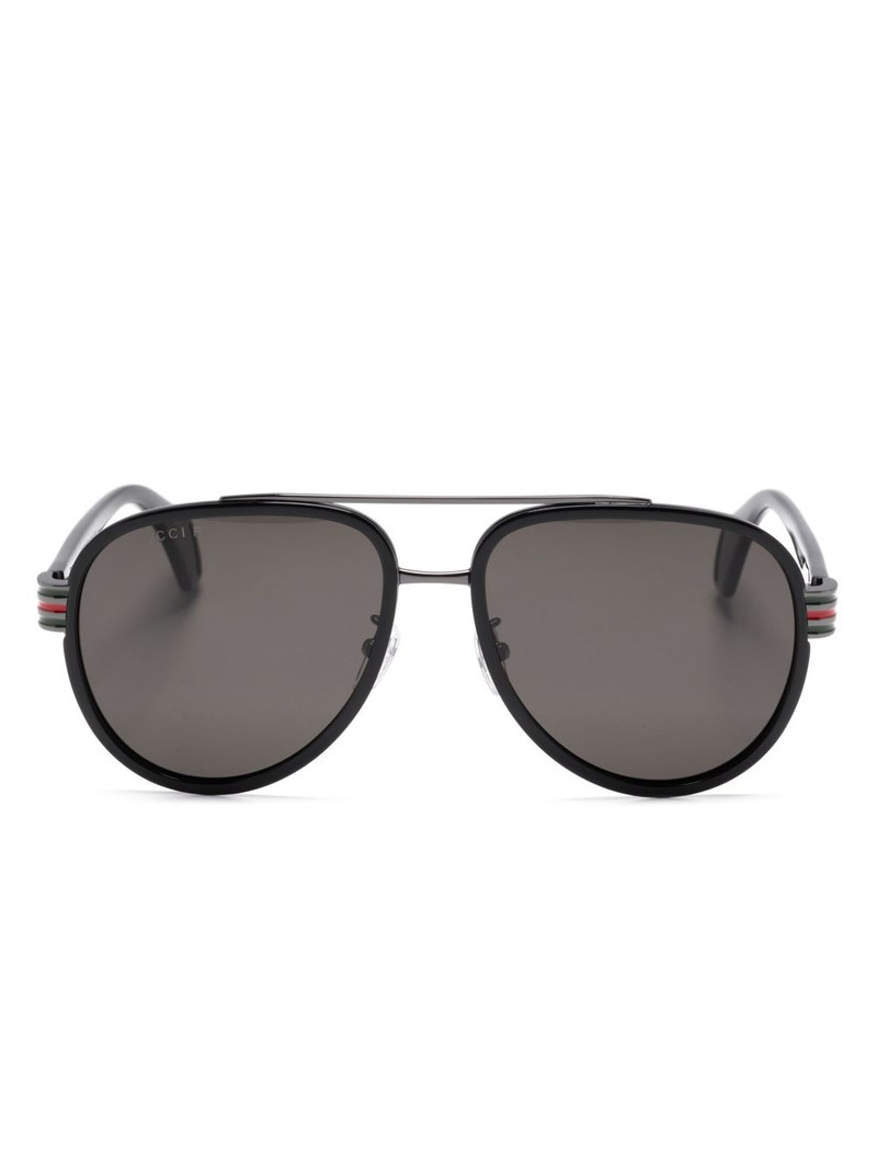 tinted pilot-frame sunglasses 1