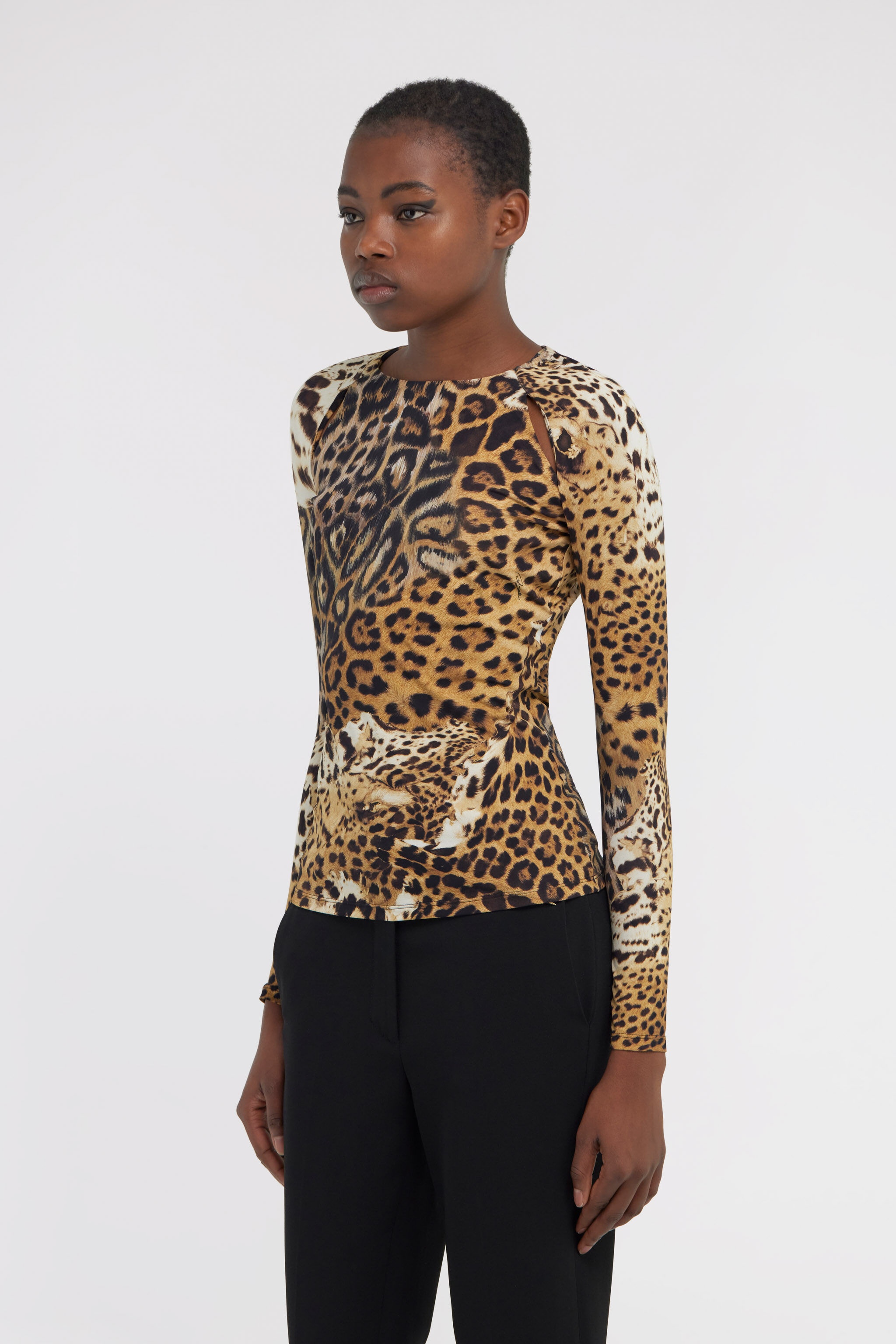 Long-sleeved T-shirt with Jaguar Skin print - 5