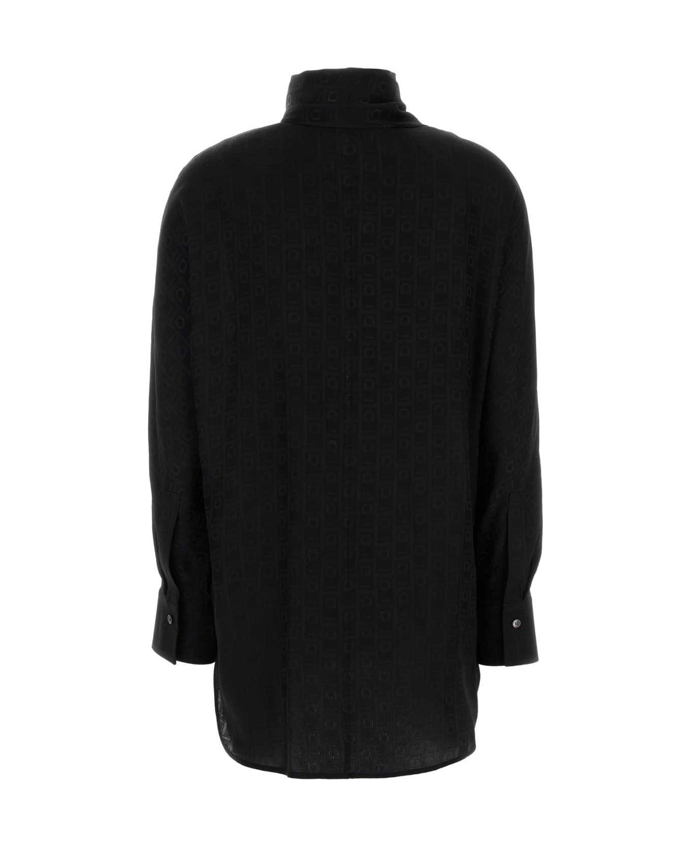 Black Silk Shirt - 2