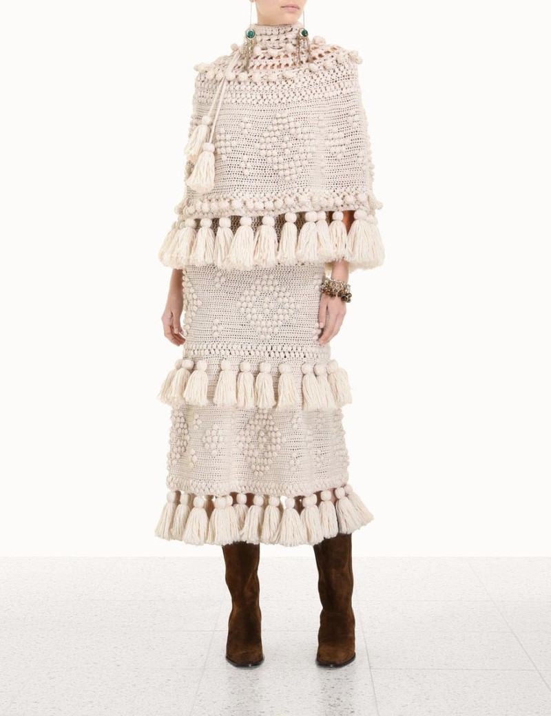 Zimmermann KALEIDOSCOPE CROCHET PONCHO outlook