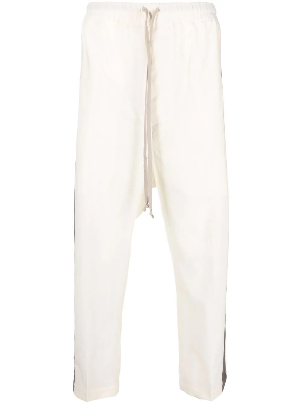 cropped drawstring trousers - 1