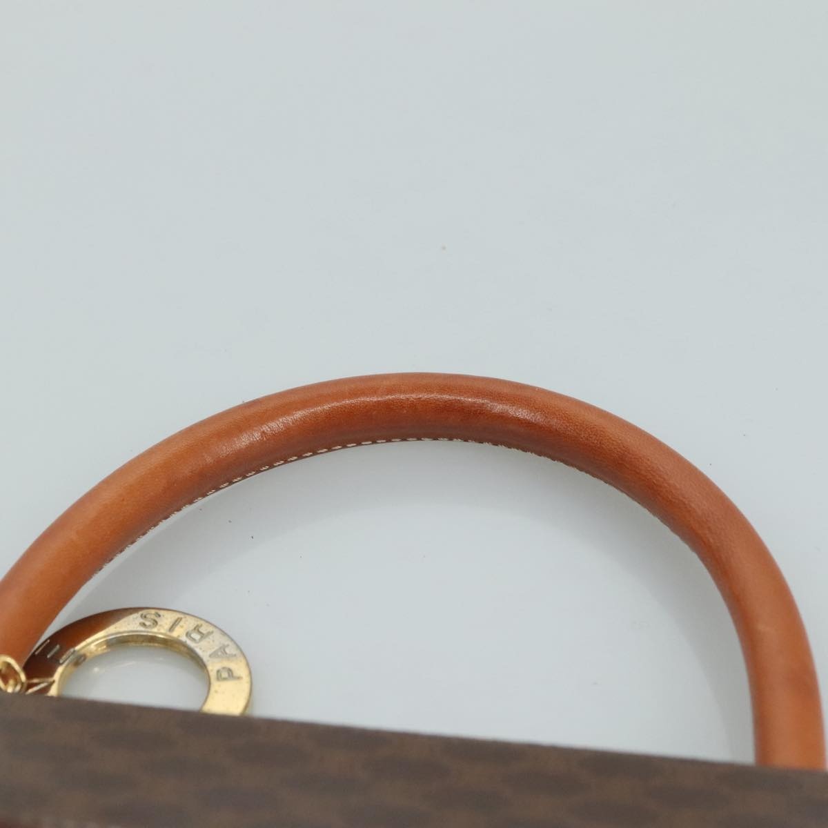 CELINE Macadam Canvas Hand Bag Pvc Leather Brown - 8