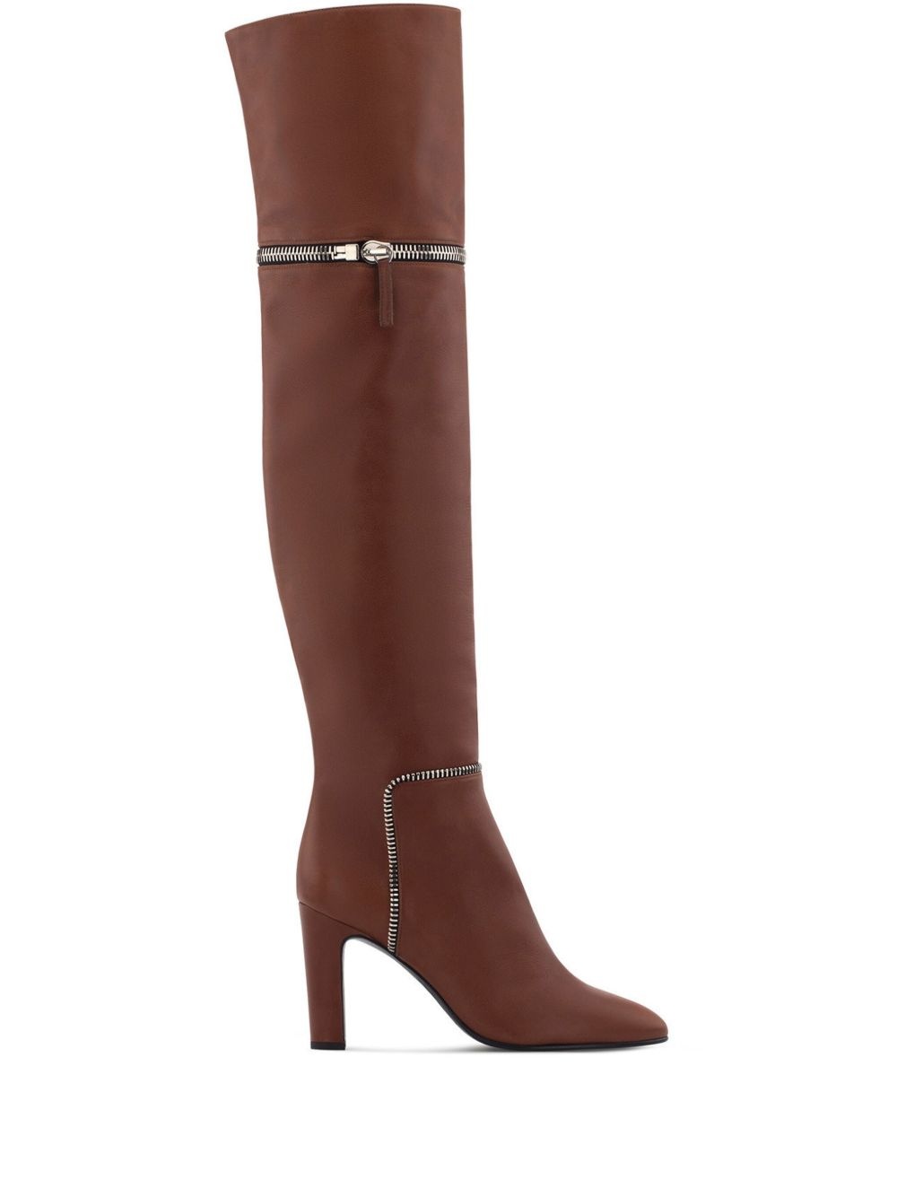 Joana 90mm zip-embellished boots - 1